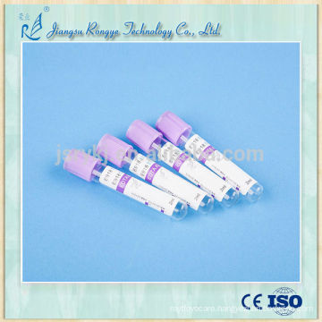 Disposable EDTA K2 vacuum blood collecting tube